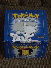 Pokemon Burger King 23k Gold Plated Trading Card Mewtwo Blue Box