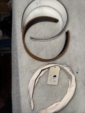 Set of 3 Women Hair Headbands   Mixed Styles, Neutral Colors