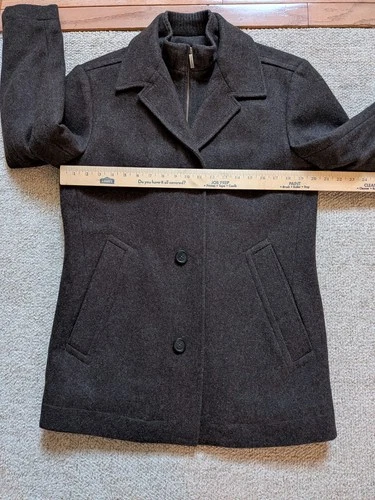 Jos. A. Bank Men’s Wool Blend Quilted Lining Car Coat Jacket Size Small image 15