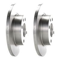 2 Bremsscheiben Ø 236 Mm Voll Bosch Passend FüR U.A. Skoda Favorit