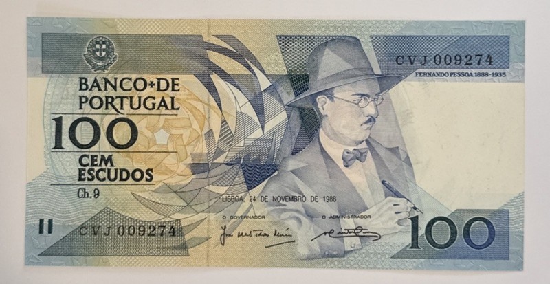 Portugal 100 Escudos 1988 UNC #179F