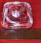 Vintage Federal Refrigerator Glass Lid w/Embossed Vegetables Replacement