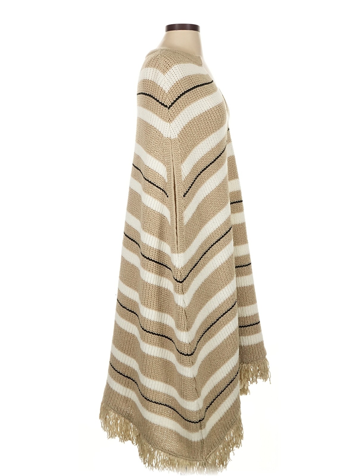 Zara Women Brown Poncho XS thumbnail 3