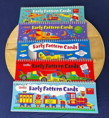 Unifix Cube Early Pattern Cards Flip Book Set 1, 3, 4, 5, 6 Didax STEM Math 