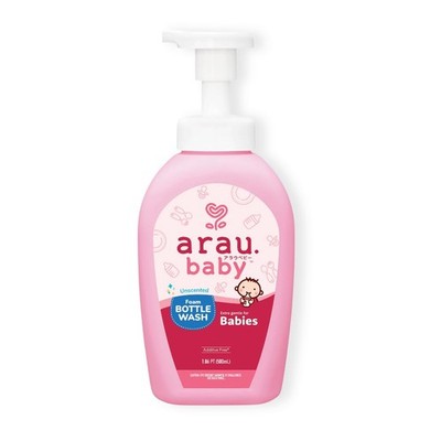 Arau Baby Unscented Foam Bottle Wash, Natural Plant 16.91 Fl Oz (Pack of 1) 