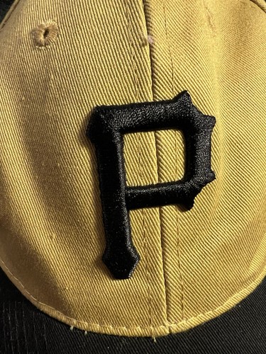 Pittsburgh Pirates Hat Gold Black Cap Adjustable Strap Trucker Baseball MLB - Picture 9 of 9