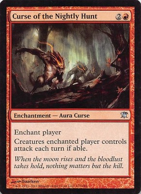 Curse of the Nightly Hunt ISD 137 English NM - MTG