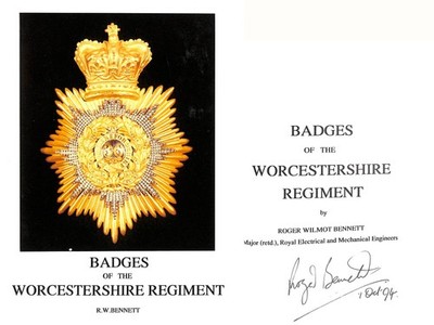 Badges of the Worcestershire Regiment by Bennett, Roger Wilmot