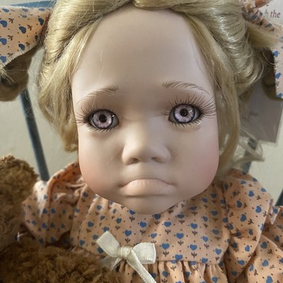 collectible concepts doll Tobbie With Papers/ Friend CottageCore Pouting Creepy