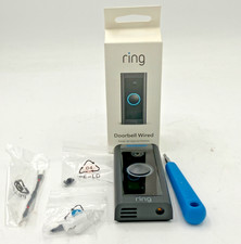 Ring Video Doorbell Wired Two-Way Talk advanced motion detection - Black