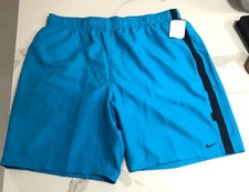 Nike Men's Solid Lap Volley Short Swim Trunk BLUE Color Size XXL 48 NEW 