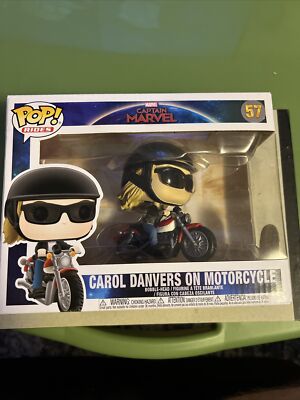 Funko POP Rides Captain Marvel Carol Danvers On Motorcycle #57