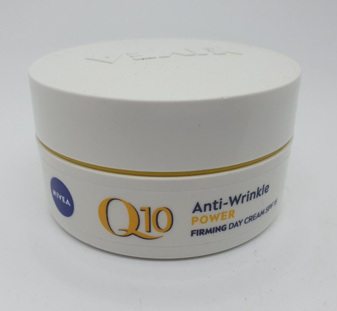 NIVEA Q10 Anti Wrinkle Day Cream Power Firming SPF 15 50ml, Anti-Wrinkle