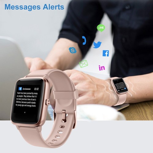 YAMAY Smart Watch for Men Women Fitness Tracker with Heart Rate Sleep Monitor - Photo 3 sur 89
