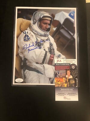 Astronaut Richard Gordon Auto/ Signed Photo, NASA  Suit Gemini XI JSA 8x10 Mint!