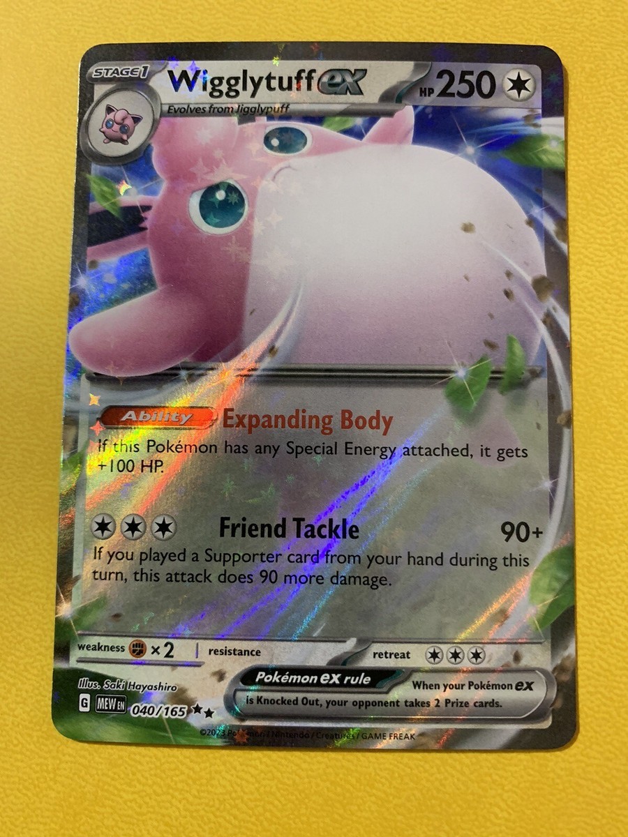 2023 Pokémon 151 Wigglytuff EX 40 /165 English TCG