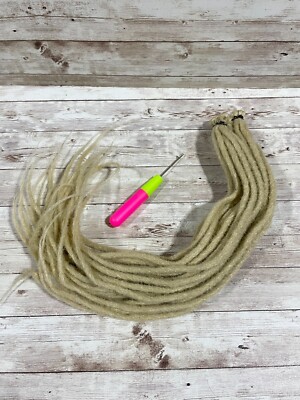 Lot Of 2 - Blonde ZRQ 30 Strands Dreadlocks Extensions 18'' Synthetic Dreads