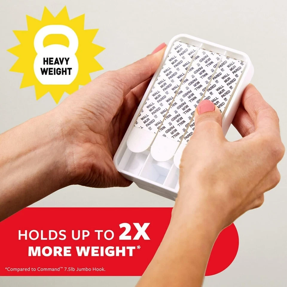 Command 15 Lb XL Heavyweight Wall Hook, Damage Free Hanging Wall Hook - Image 3 of 4