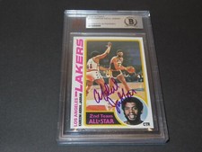Kareem Abdul-Jabbar Signed 1978-79 Topps Card #110 LA Lakers Beckett BAS COA 