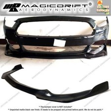For 15-17 Ford Mustang V6 V8 Mda V2 Style Front Bumper Lip Chin Spoiler Splitter