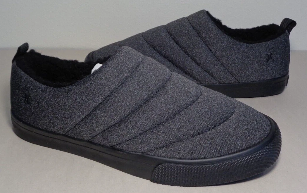 Hurley Size 10 M ARLO PUFF Gray Slip On Loafers New Men's Shoes