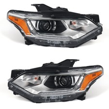 Fit 2018-2021 Chevy Traverse Hidxenon Headlight Assembly Led Drl Projector Pair
