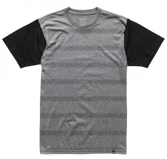 Kr3w Mens Triad Stripe S/S T-Shirt Grey Size Medium - Изображение 3 из 4