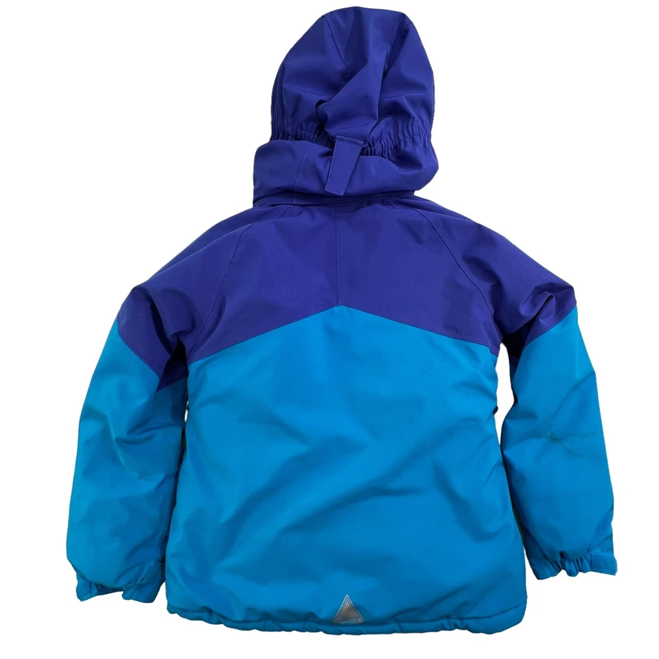 LL Bean Tek Fleece Lined Winter Jacket in Girl's Size M 10/12 Blue - Image 2 of 4