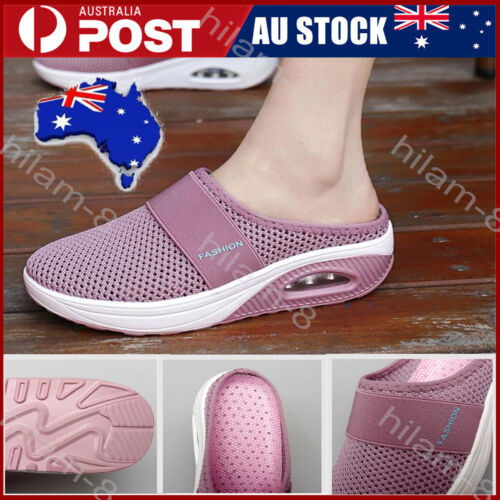 Womens Orthopedic Slip-On Shoes Air Cushion Walking Shoes Diabetic Walking Shoes - Afbeelding 1 van 36