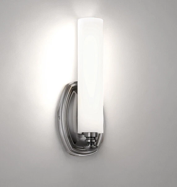 Aplique de pared de luz de barra de baño con atenuación LED de 12” WAC Lighting Astoria, bronce Foto 3 de 4