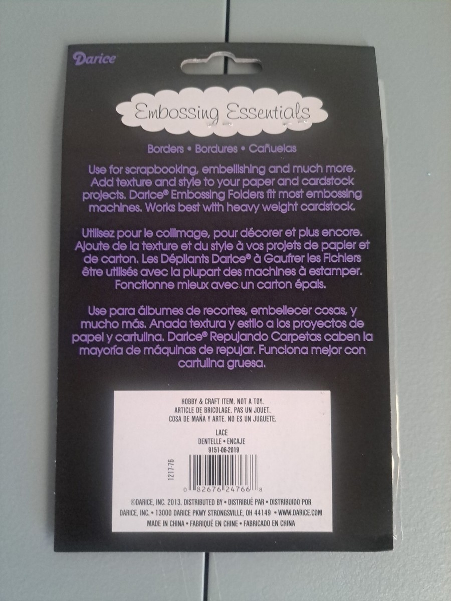 238 Darice Embossing Folder Essentials  