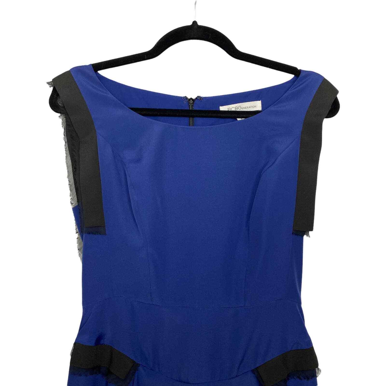 BCBGeneration Deep Blue and Black Sleeveless Shea… - image 2