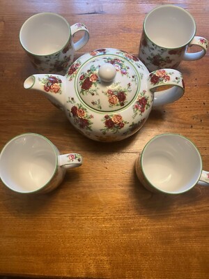 Royal Albert signed Michael Doulton Afternoon Tea Collection Old Country Roses