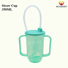 Adult Sippy Cup with Straw, Spill Proof Drinking Cup for Elderly Care Bed Care