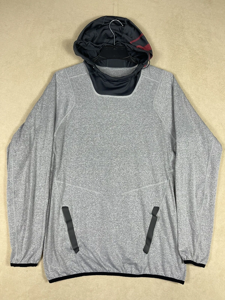 Reebok CrossFit Hoodie Mens L Long Sleeve Pockets High Neck