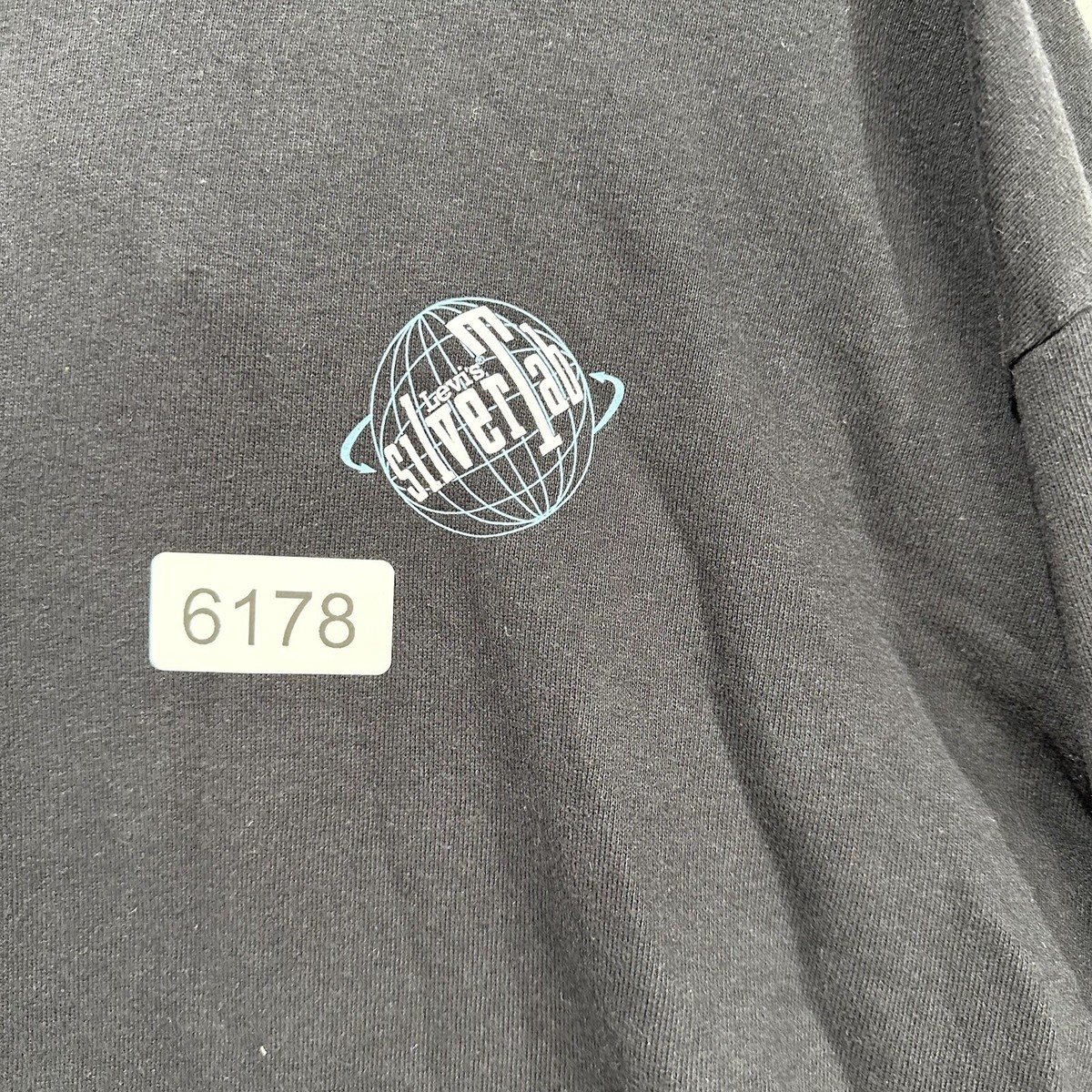 Vintage Levis Silver Tab Hoodie Black XL Men's Hooded Sweatshirt