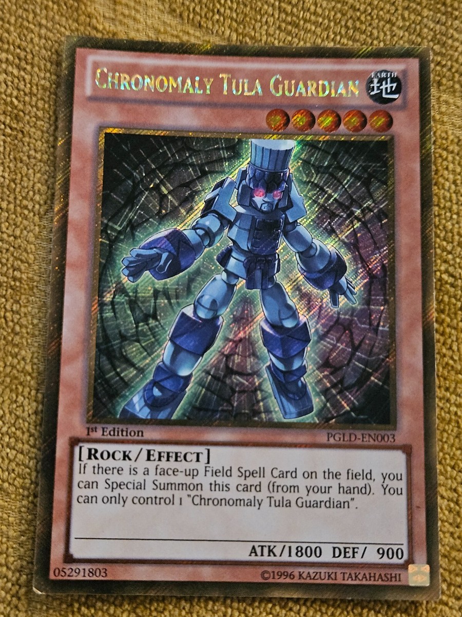 yugioh chronomaly cards Yugioh Chronomaly Tula Guardian PGLD-EN003 1st Edition