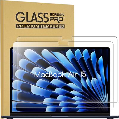 New Apple 2025-2024-2023 MacBook Air 15 inch Screen Protector Tempered Glass 9H