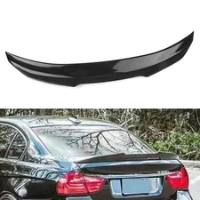 Carbon Style Rear Trunk Spoiler Lip For BMW E90 3 Series M3 sedan 2006-2011 PSM