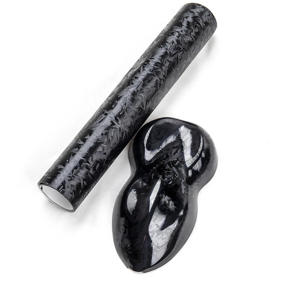 Calcomanías adhesivas de fibra de carbono mate película de vinilo forjado 3D para envolver motocicletas automóviles Foto 2 de 4