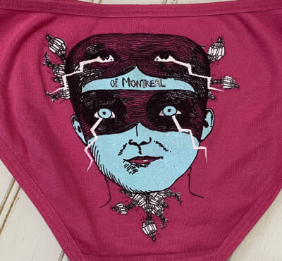 of Montreal Pink Animated Masked Character Panties Briefs Indie of Montreal Pink Animated Masked Character Panties Briefs Indie