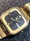 Vintage Seiko SQ Men’s Square Watch 8223 Lion Logo Day/Date For REPAIR Or Parts