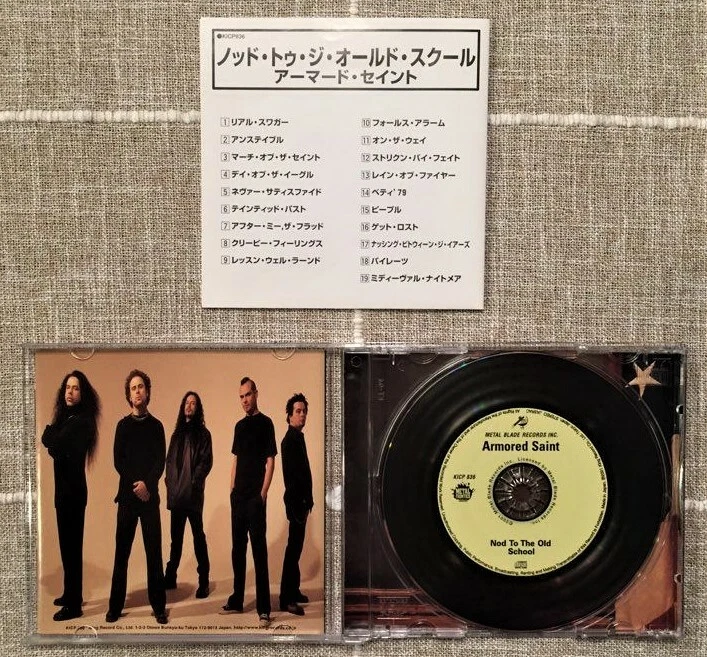 Armored Saint - Nod To The Old School (Japan CD w/OBI - Signed by Entire Band) - Image 3 of 3