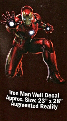 12 Marvel Comics Iron Man Augmented Reality Wall Decal Sticker New lg  11 Bon