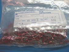  500 ILLINOIS CAPACITOR 472UMR100K 0.0047uf 100V 10 RADIAL POLYESTER FILM