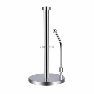 Kitchen Roll Paper Towel Holder Stainless Steel Table Paper Tissue Stand Rack US
