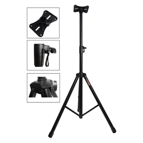 2-Way 15" Active Speaker 4000W Powered PA Speaker Stand Holder Heavy Duty Tripod - Picture 16 of 24