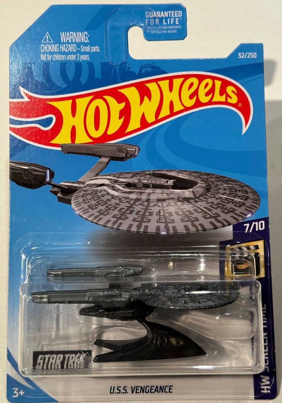 2019 🔥 HOT WHEELS 🛞, U.S.S. VENGEANCE, 7/10 HW SCREEN TIME 52/250, STAR TREK