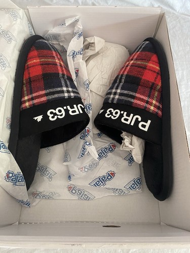 Pajar Canada Stewie Slippers Men’s US 8-8.5 EU 41 Buffalo Plaid - New with Box - Picture 11 of 19