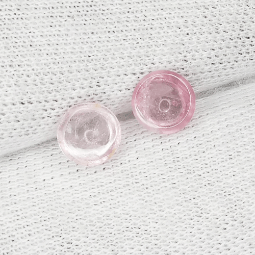 Cabina tonda 6mm tormalina rosa naturale bambino colore bello 2,35 Cts....!!!!! - Foto 2 di 2